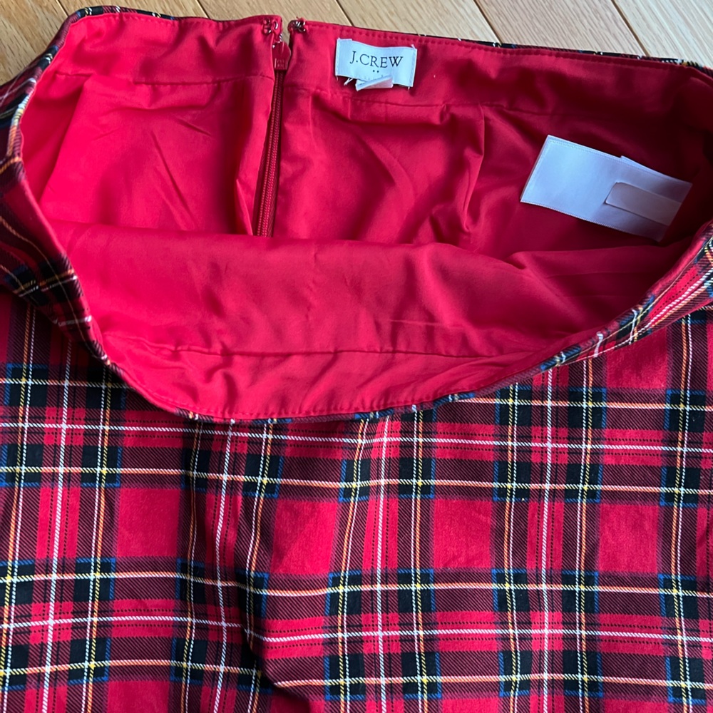 J. Crew Tartan Plaid Pencil Skirt - Picture 6 of 7